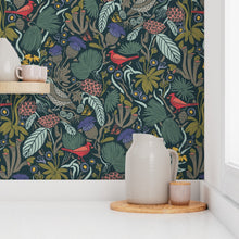 Load image into Gallery viewer, Wallpaper Sample- Peck and Plume, Large, Blue