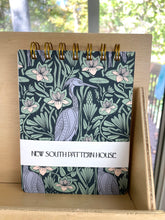 Load image into Gallery viewer, Handmade A2 sized mini journal- Great Blue Heron