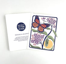 Load image into Gallery viewer, Monarch+Milkweed- Notecard, Set of 3