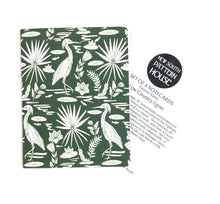 Load image into Gallery viewer, Low Country Egret, Moss Green- Notecard, Set of 3