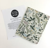 Load image into Gallery viewer, Eno River- Green and Gold Notecard, Set of 3