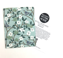 Load image into Gallery viewer, Nuthatch, Light Blue- Notecard, Set of 3