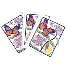 Load image into Gallery viewer, Monarch+Milkweed- Notecard, Set of 3