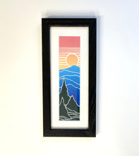 Load image into Gallery viewer, “Great Smoky Mountains” Framed Bookmark Print 2x8 inches