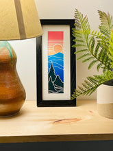 Load image into Gallery viewer, “Great Smoky Mountains” Framed Bookmark Print 2x8 inches