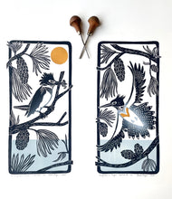 Load image into Gallery viewer, The Kingfisher's Perch- Gradient Edition. Hand pulled with 13x19 mat