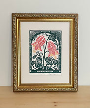 Load image into Gallery viewer, Eastern Columbine Mini Print with 8x10 matboard, Limited Edition of 90