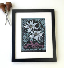 Load image into Gallery viewer, Bloodroot Mini Print with 8x10 matboard, Limited Edition of 90