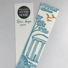 Load image into Gallery viewer, Premium Paper Bookmark, "Old Well"  Block Printed, Chapel Hill NC- 2.25 x 8.25 inches
