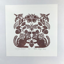 Load image into Gallery viewer, Spring Meadow, Old Growth Brown, Hand Pulled Block with 12X12 mat