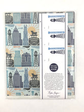 Load image into Gallery viewer, Eco Giftwrap, Durham, NC. Set of 3 sheets, 21.5x34 inches each.