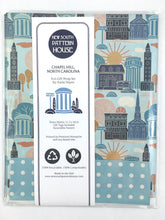 Load image into Gallery viewer, Eco Giftwrap, Chapel Hill, NC. Set of 3 sheets, 21.5x34 inches each.