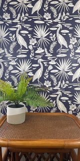 Pattern Spotlight: Lowcountry Egret, Navy