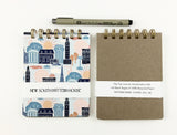 Handmade A2 sized mini journal- Chapel Hill, NC