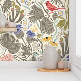 Wallpaper Sample- Peck and Plume, Large, Light