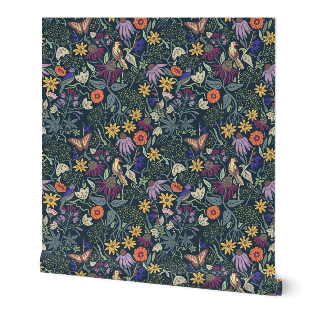 Wallpaper Sample- Golden Summer, Small, Dark