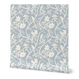 Wallpaper Sample- Yellow Billed Cuckoo, Medium, Light Blue