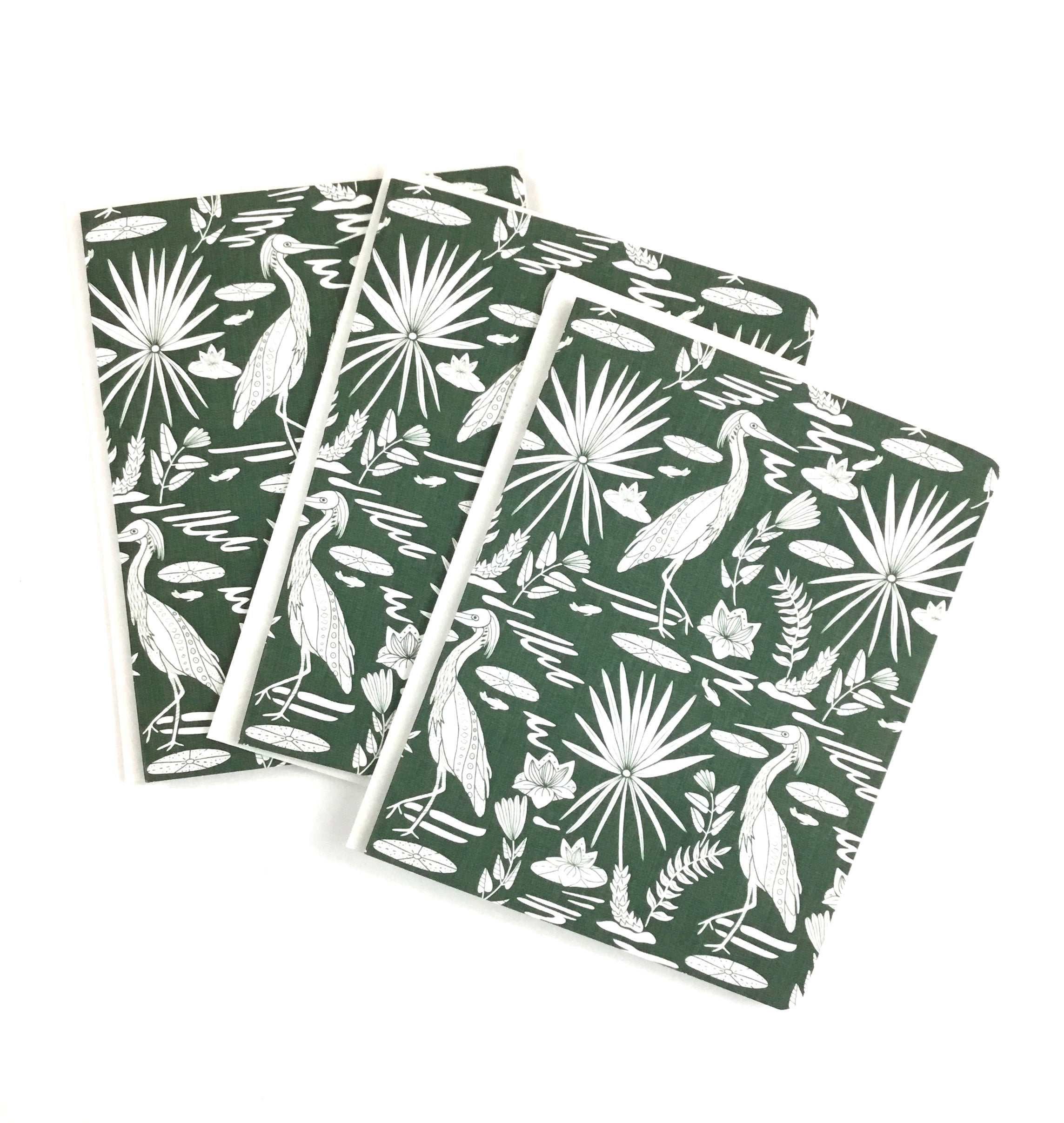 Low Country Egret, Moss Green- Notecard, Set of 3