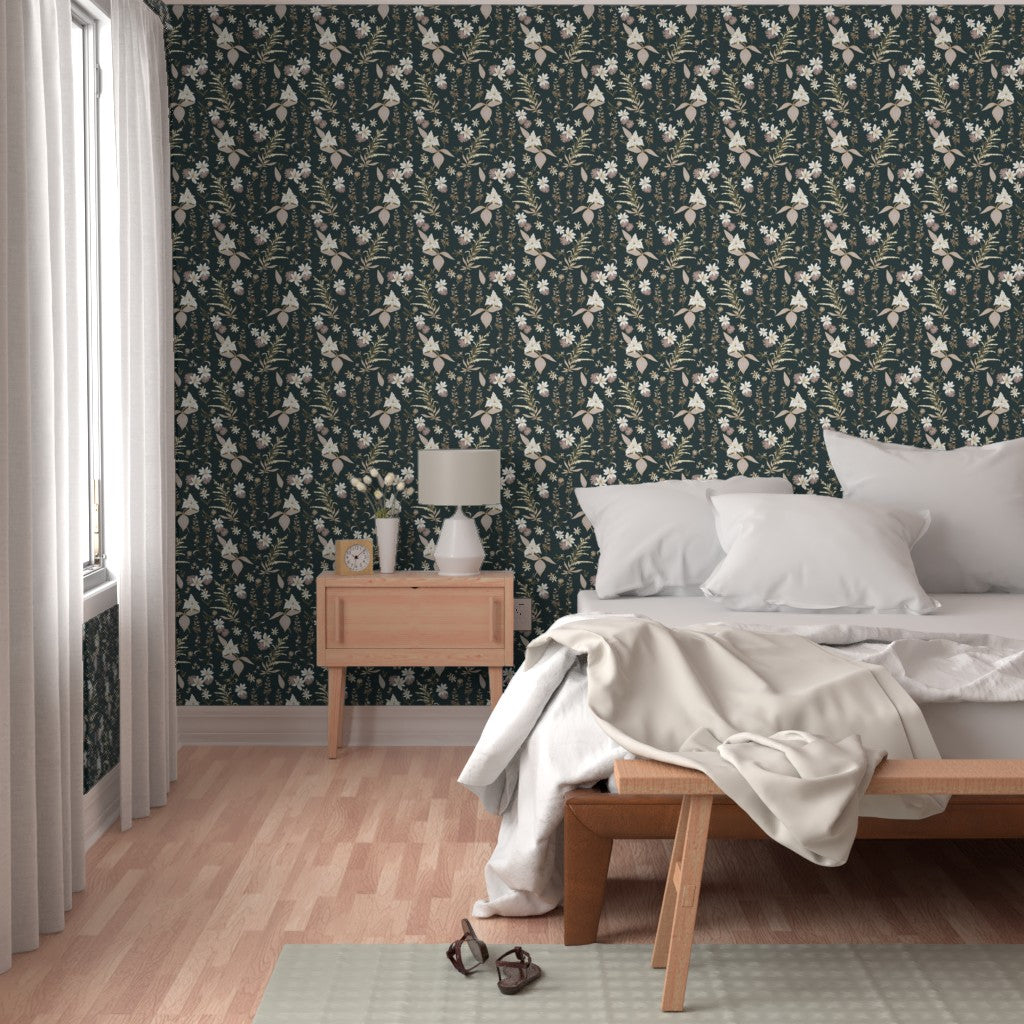 Wallpaper Sample- Balsam Meadow, Pale Morning Colorway