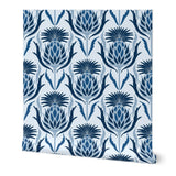 Wallpaper Sample- Thistle, Medium, Classic Blue