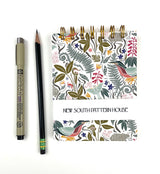 Handmade A2 sized mini journal- Eno River, Light