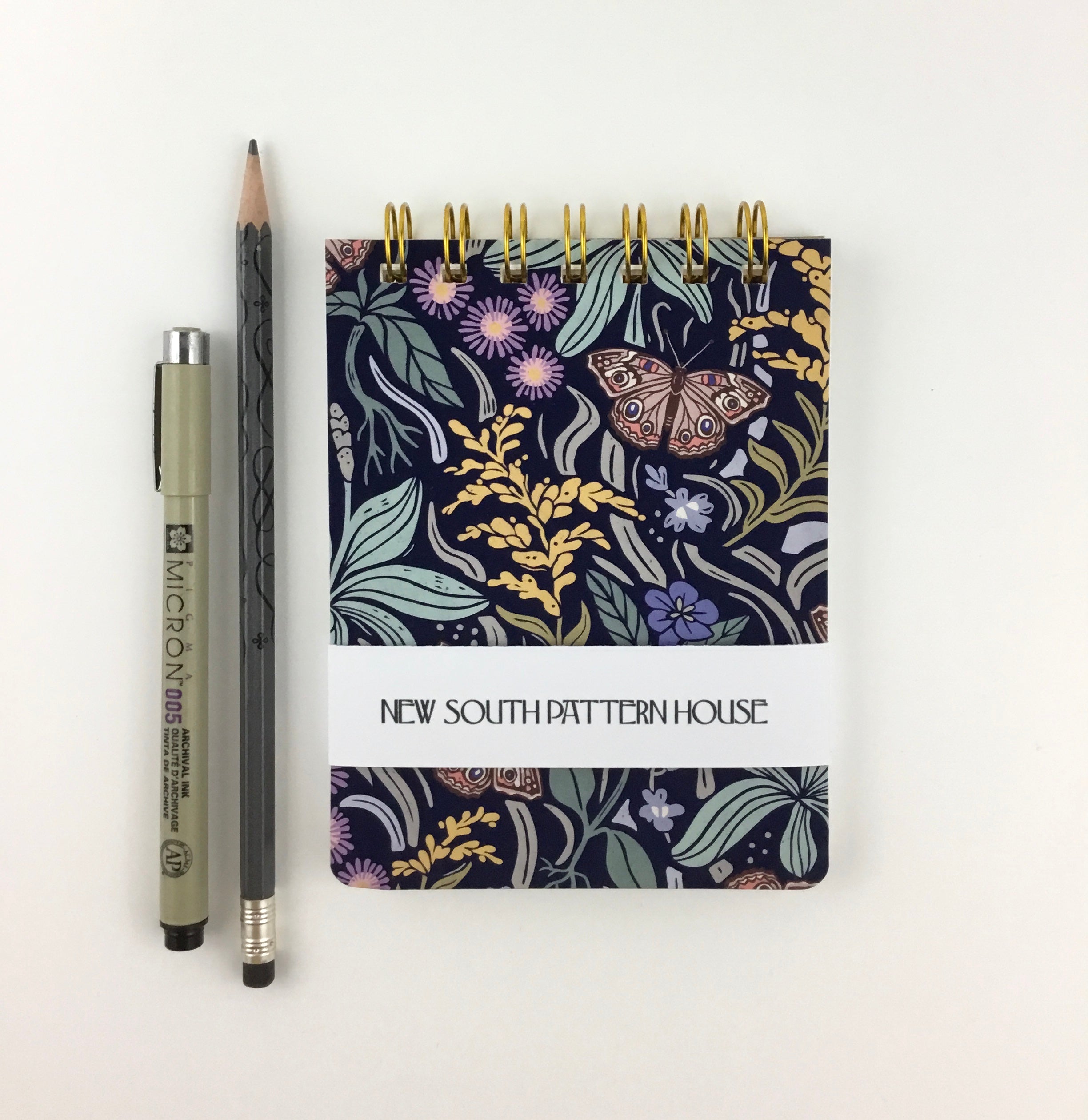 Handmade A2 sized mini journal- Buckeye Daydream
