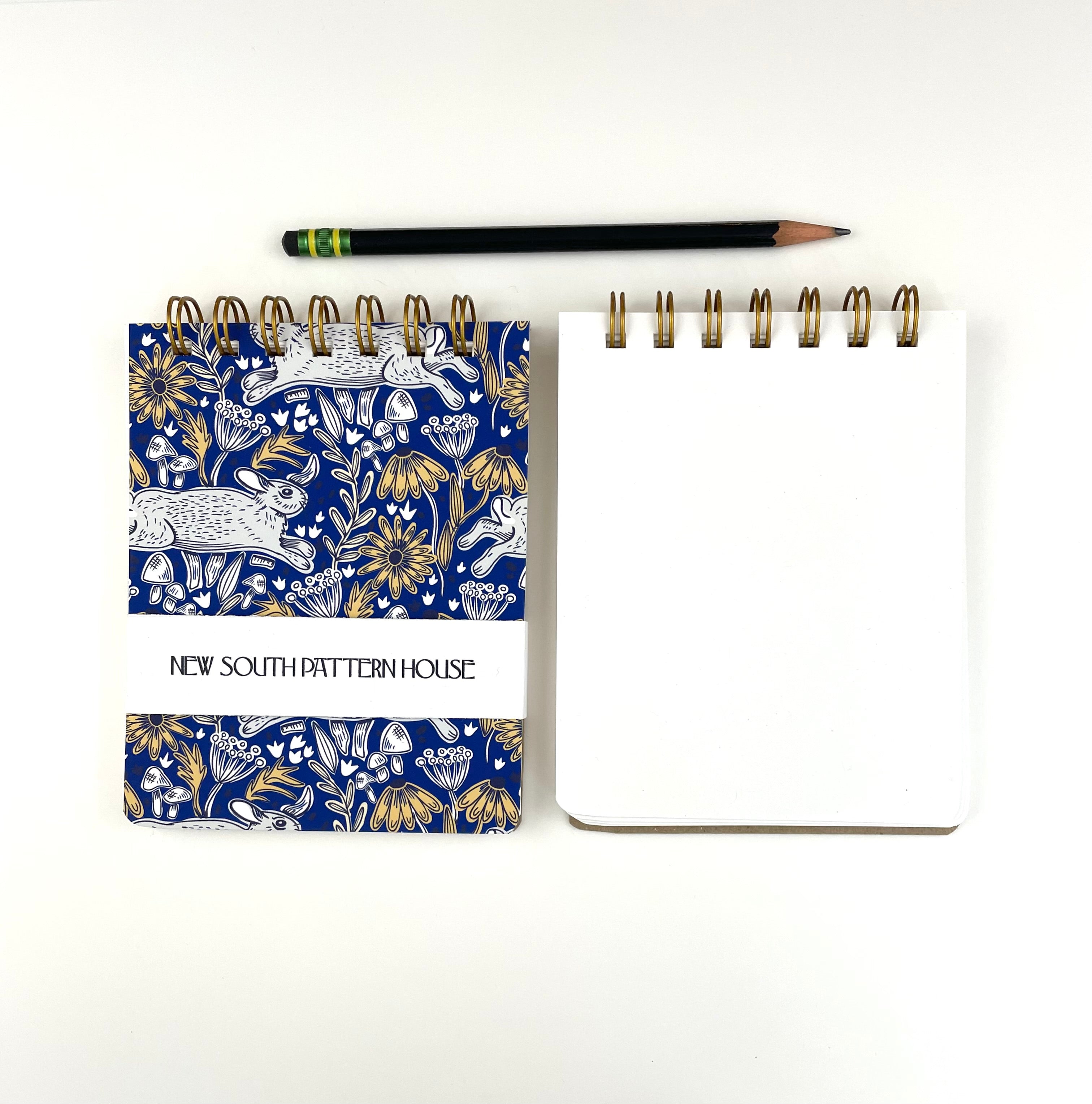 Handmade A2 sized mini journal- Eastern Cottontail