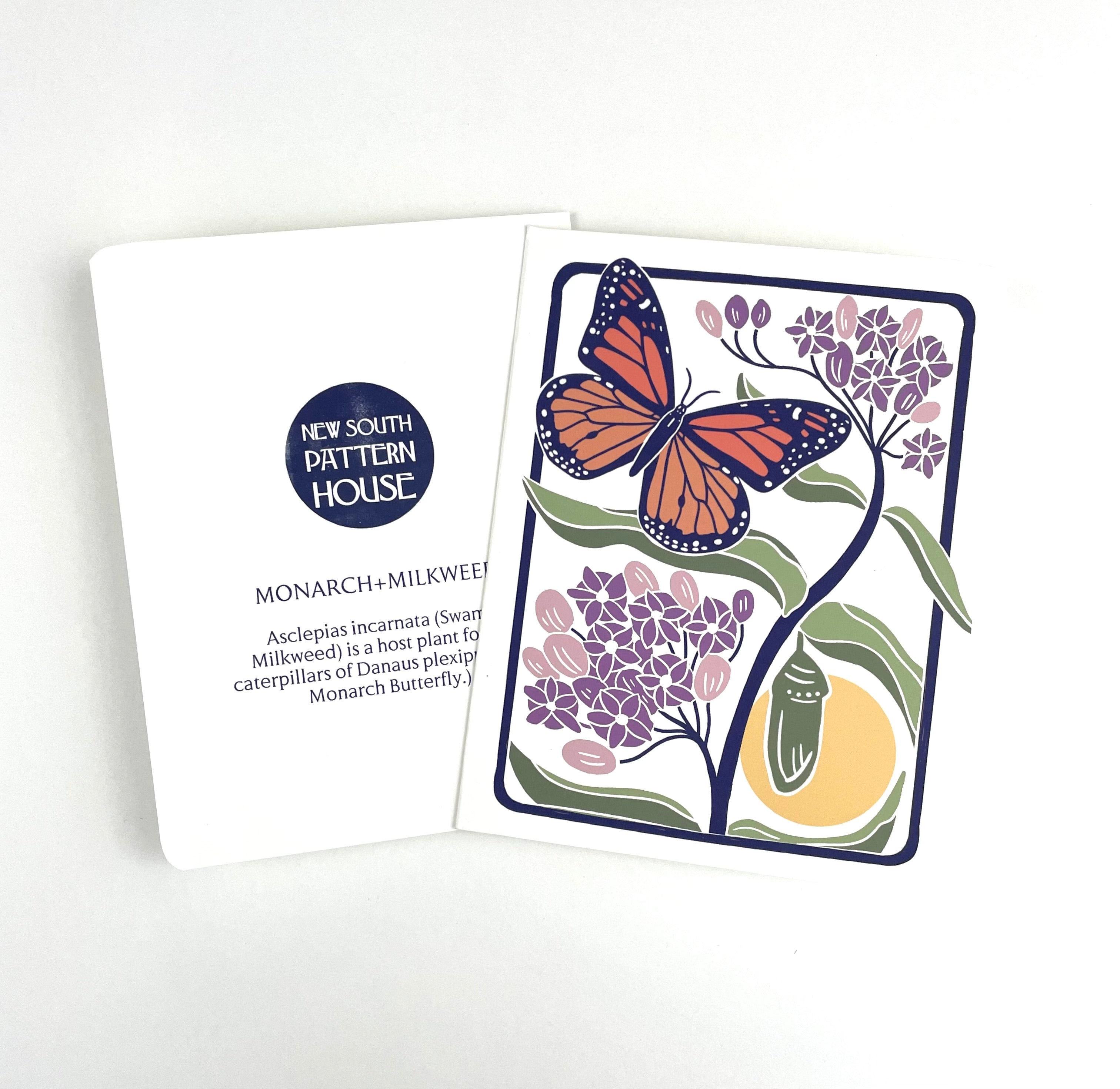 Monarch+Milkweed- Notecard, Set of 3