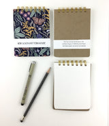 Handmade A2 sized mini journal- Buckeye Daydream