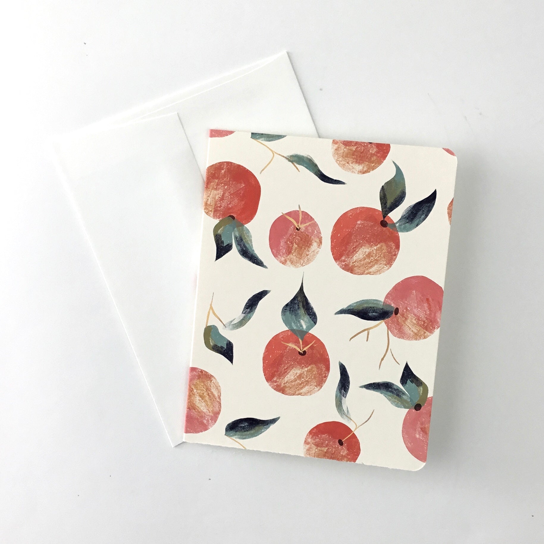 Papercut Peaches, - Notecard, Set of 3