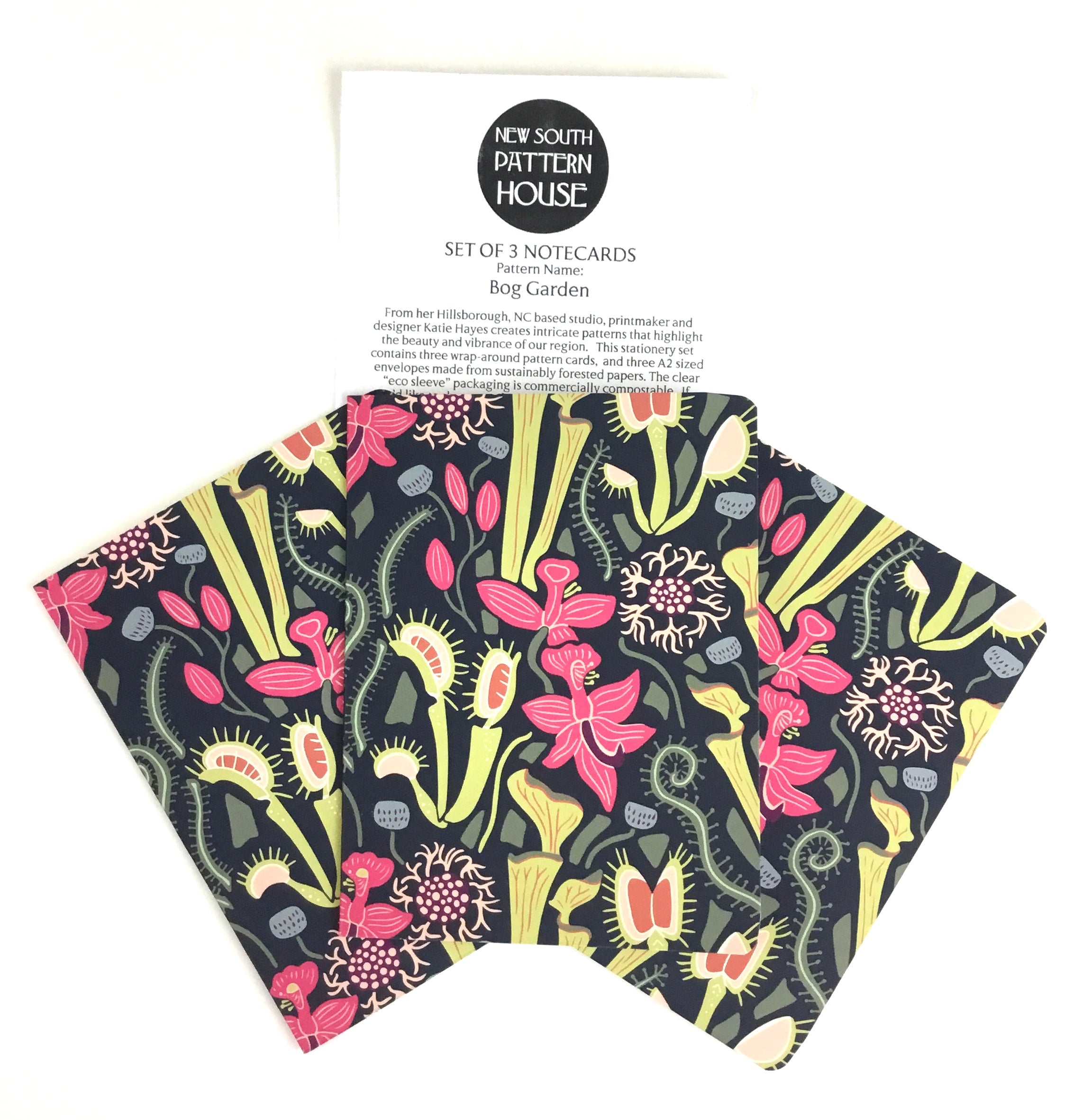 Bog Garden - Notecard, Set of 3