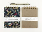 Handmade A2 sized mini journal- Eno River, Dark