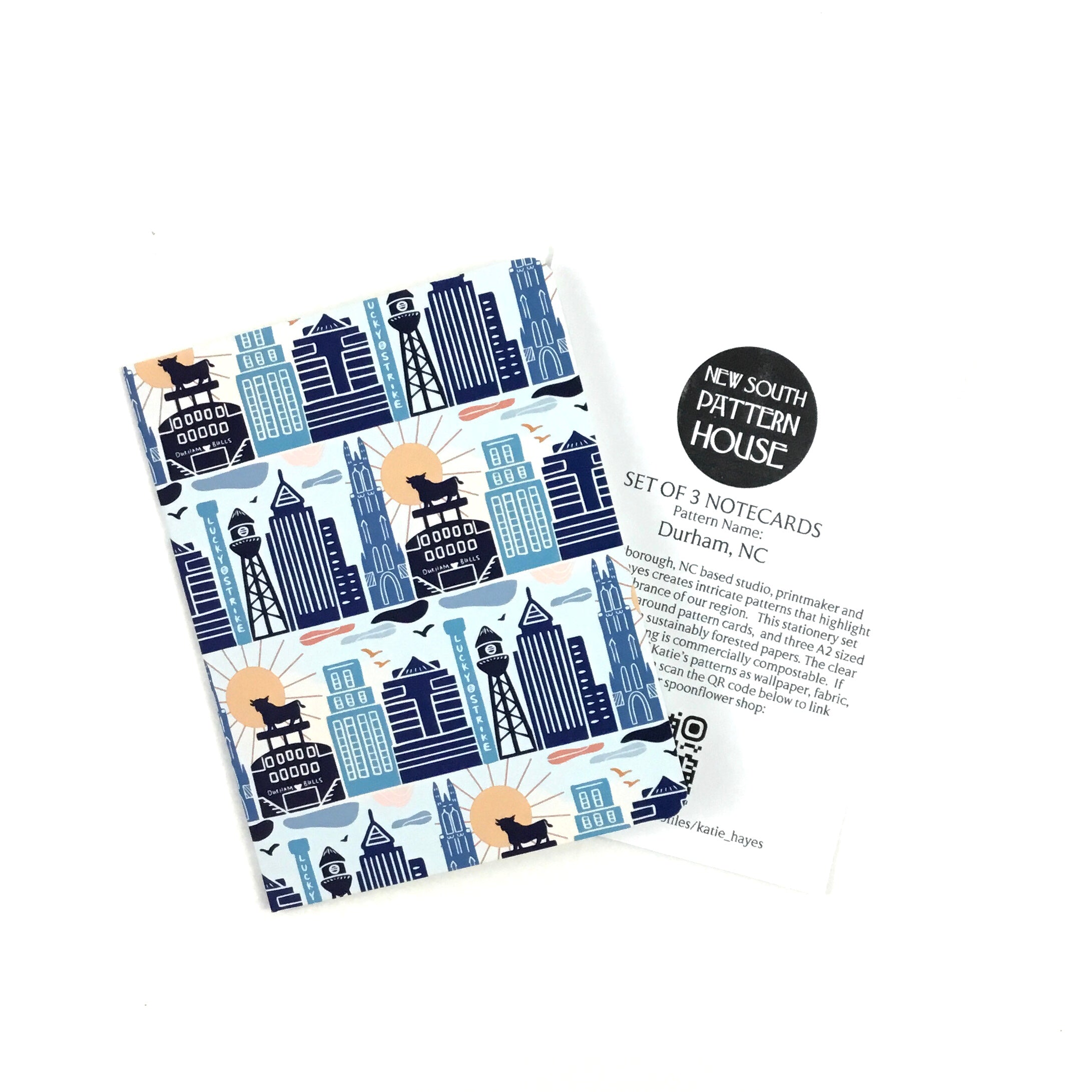 Durham, NC- Notecard, Set of 3