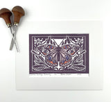 PREORDERS ONLY- Common Buckeye Butterfly Mini Print with 8x10 matboard, Limited Edition of 90