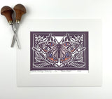 PREORDERS ONLY- Common Buckeye Butterfly Mini Print with 8x10 matboard, Limited Edition of 90