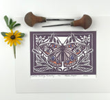PREORDERS ONLY- Common Buckeye Butterfly Mini Print with 8x10 matboard, Limited Edition of 90
