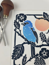 Indigo Bunting, Sunset Edition- Limited Edition of 45 prints