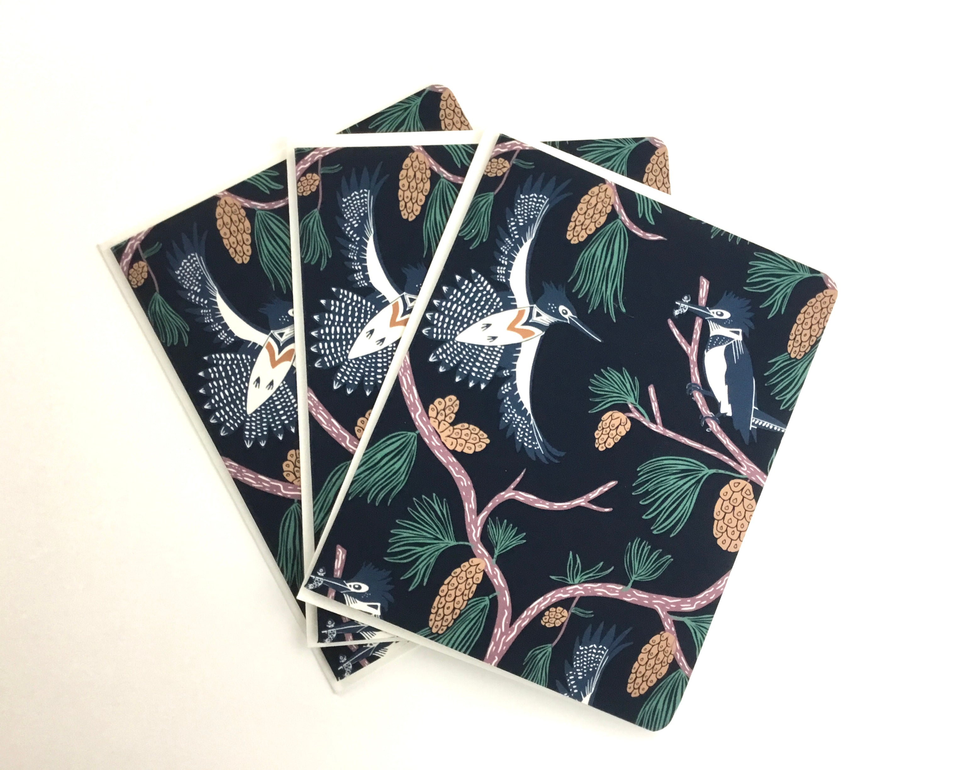 Belted Kingfisher, Dark- Notecard, Set of 3