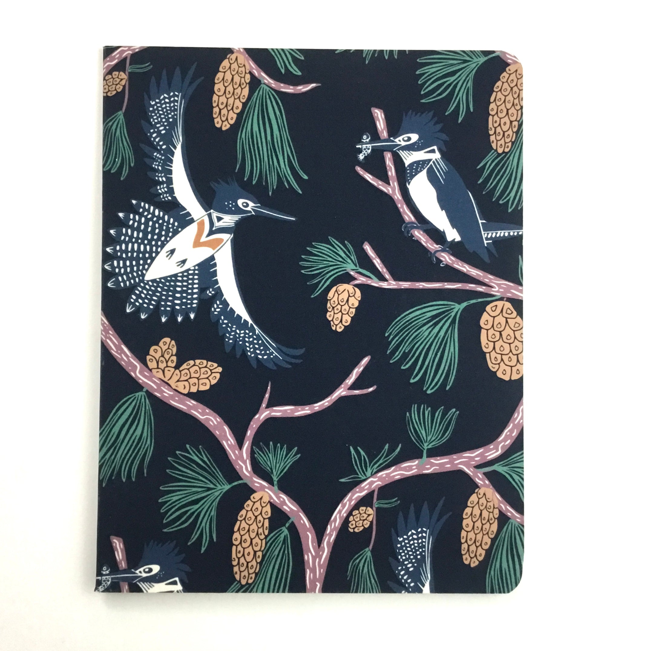 Belted Kingfisher, Dark- Notecard, Set of 3