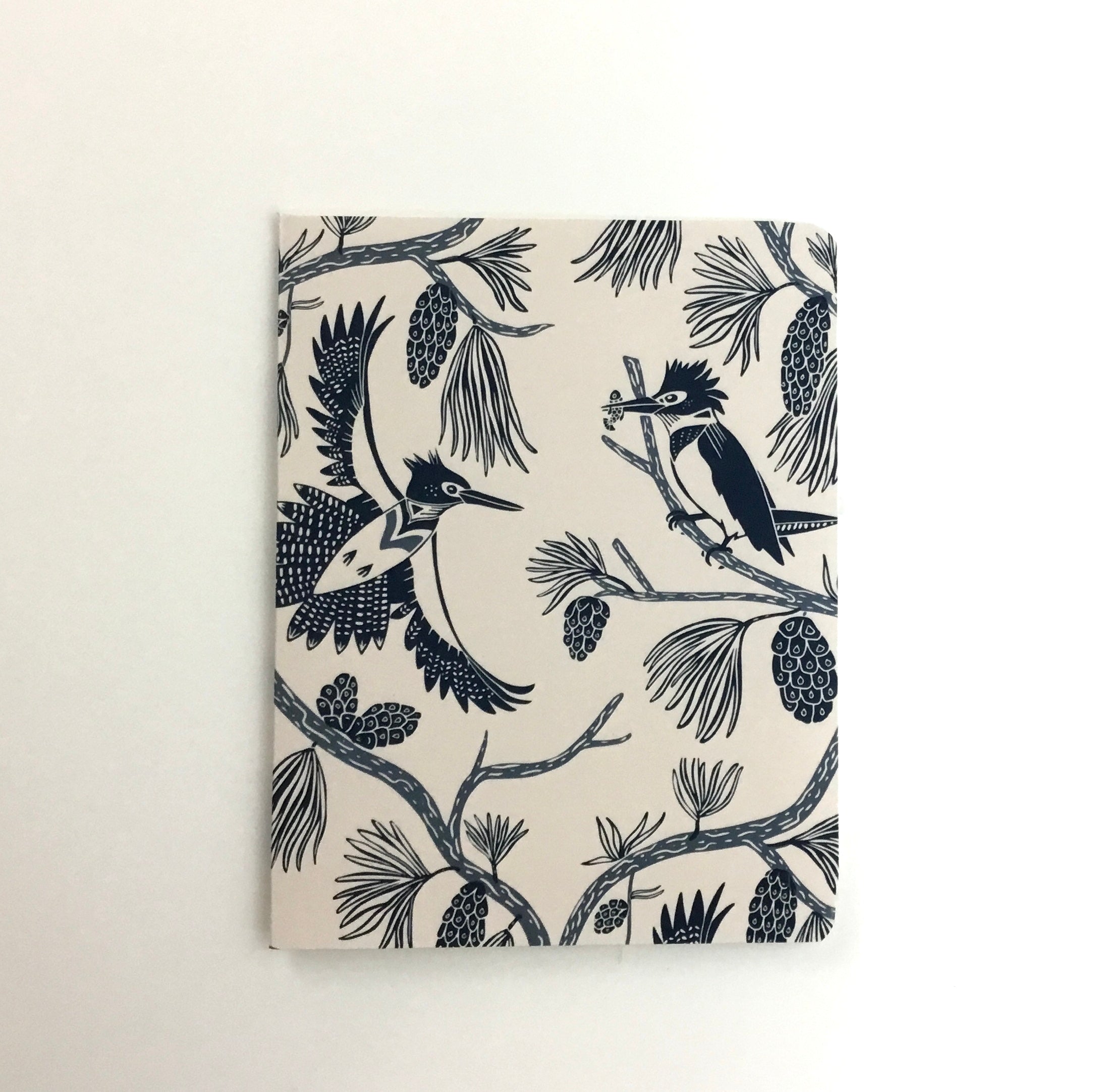 Belted Kingfisher, Navy- Notecard, Set of 3