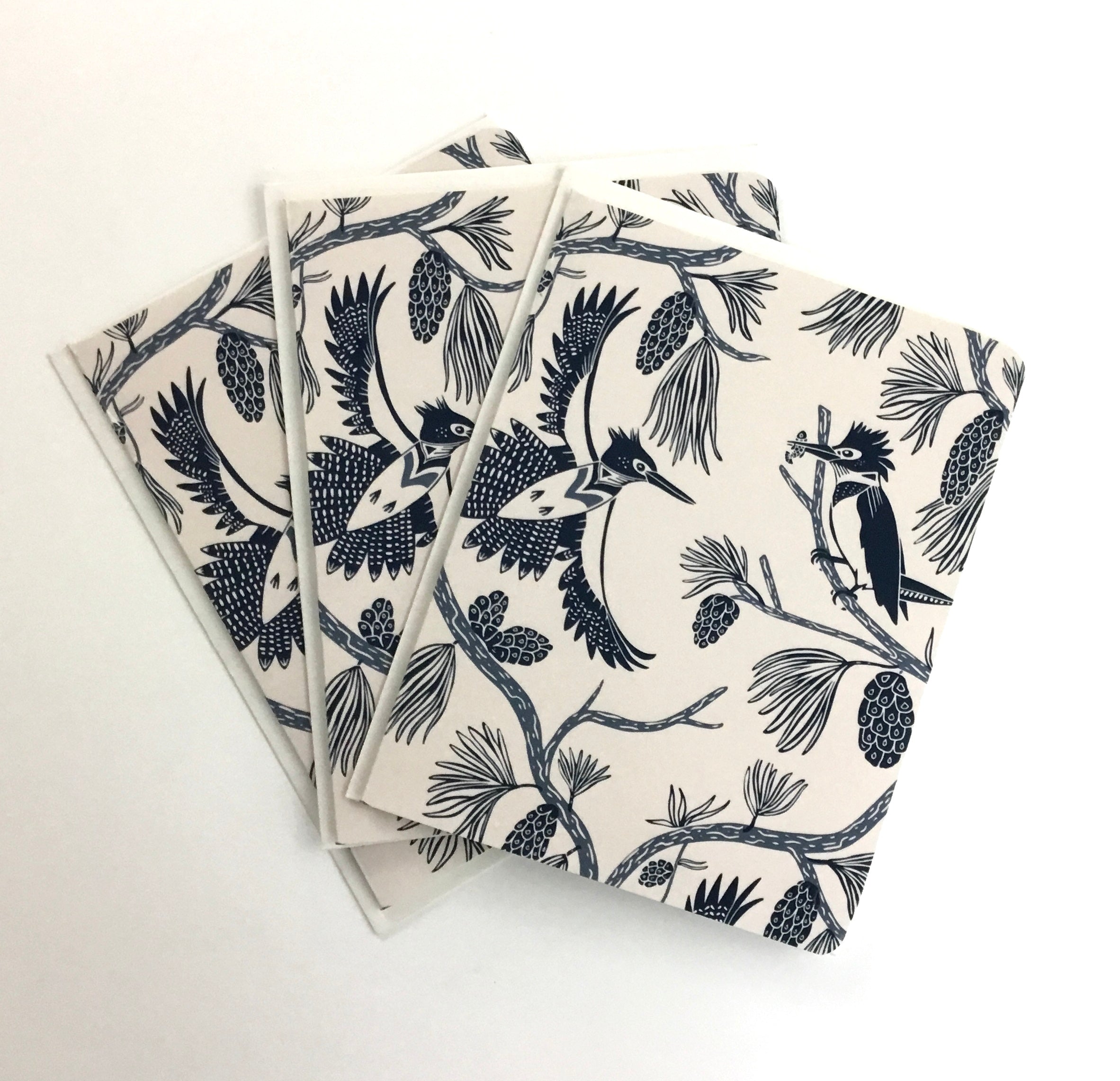 Belted Kingfisher, Navy- Notecard, Set of 3