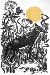 Red Wolf at Alligator River, Limited Edition of 17 Prints