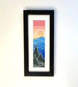 “Great Smoky Mountains” Framed Bookmark Print 2x8 inches