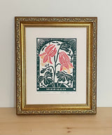 Eastern Columbine Mini Print with 8x10 matboard, Limited Edition of 90