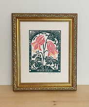 Load image into Gallery viewer, Eastern Columbine Mini Print with 8x10 matboard, Limited Edition of 90
