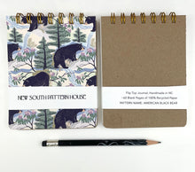 Load image into Gallery viewer, Handmade A2 sized mini journal- American Black Bear
