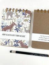 Handmade A2 sized mini journal- American Red Wolf