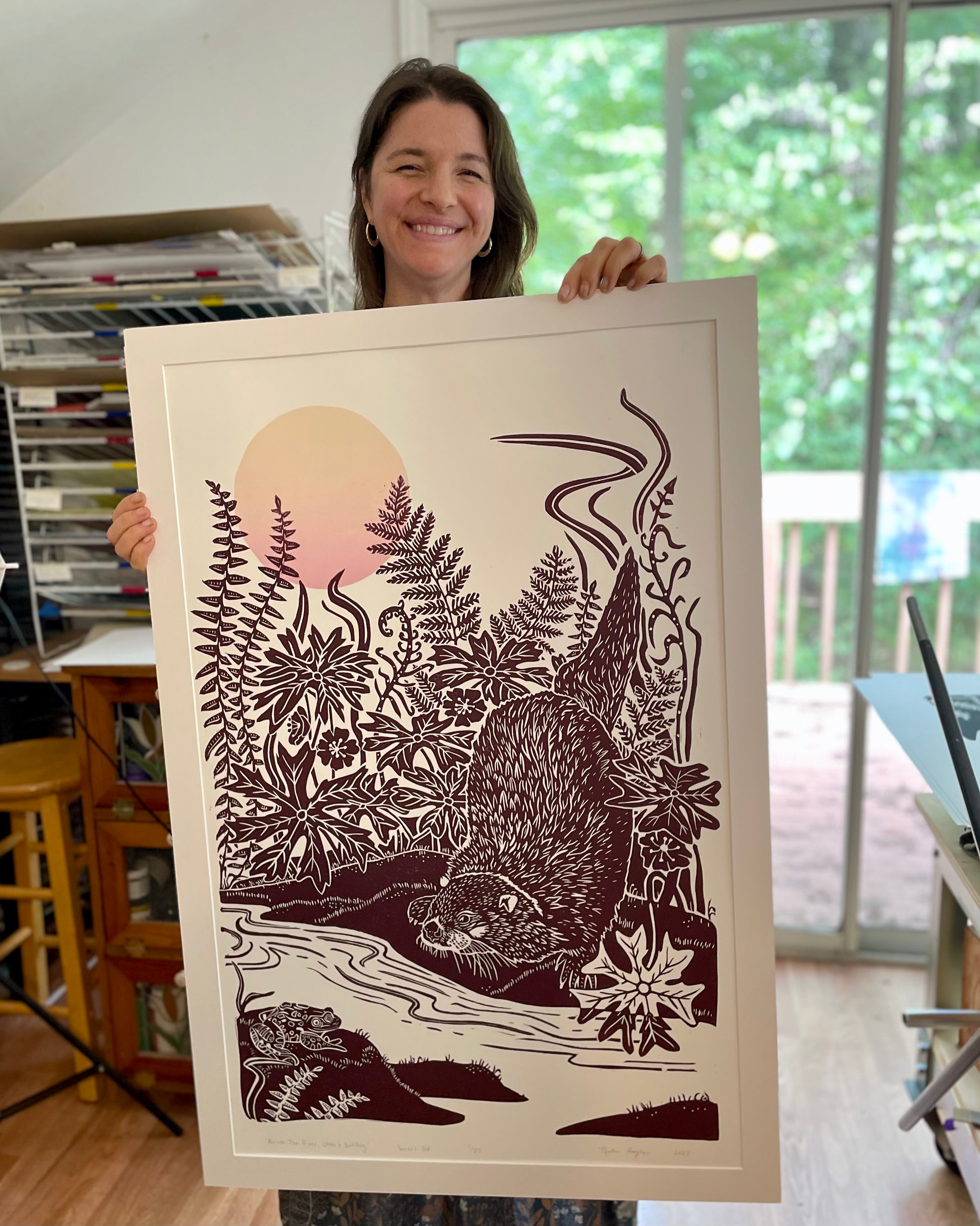 Across the River, Otter and Bullfrog, Sunset Edition, Limited Edition of 35 prints