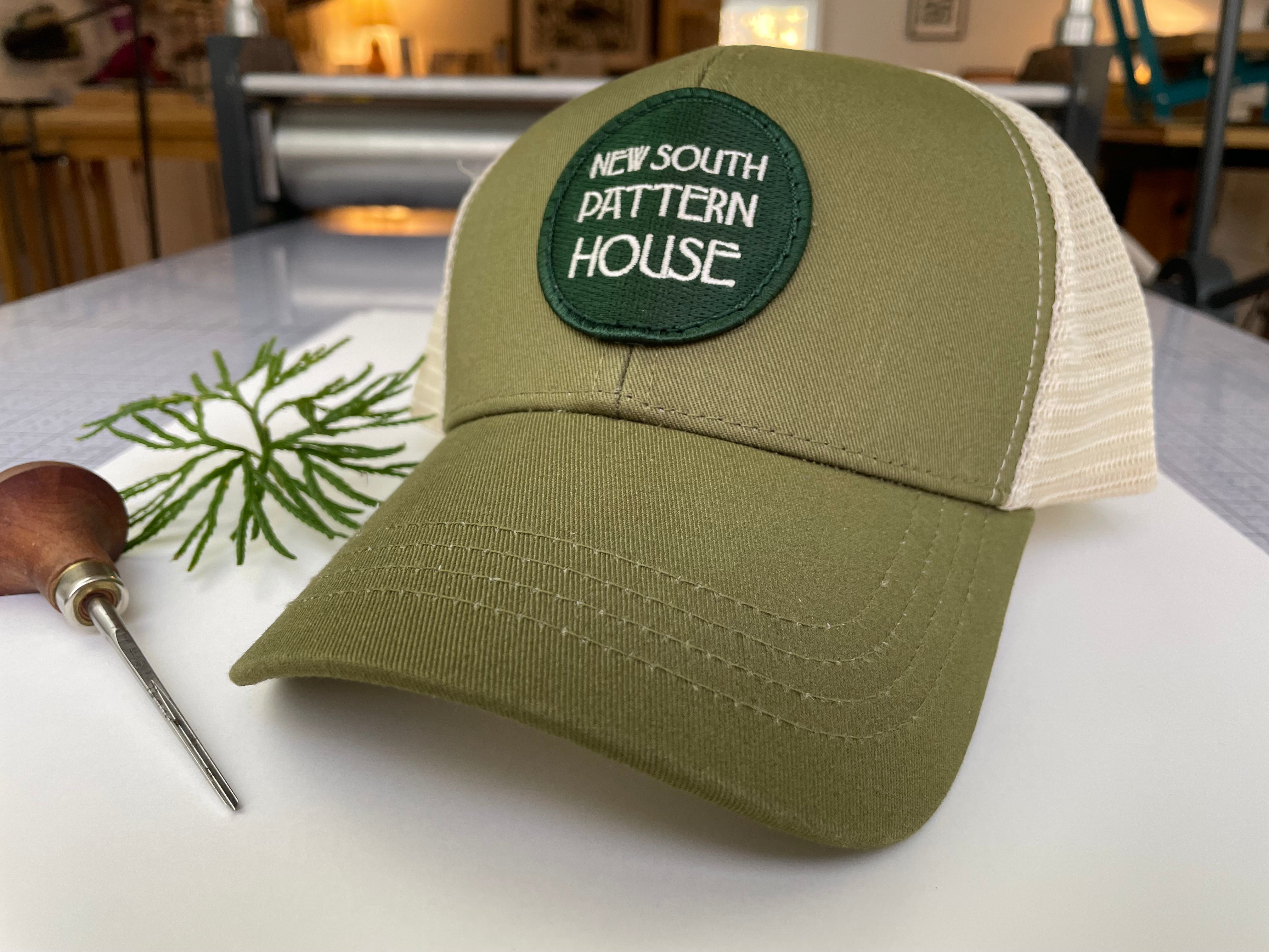 Eco Trucker Hat- Green with NSPH Logo