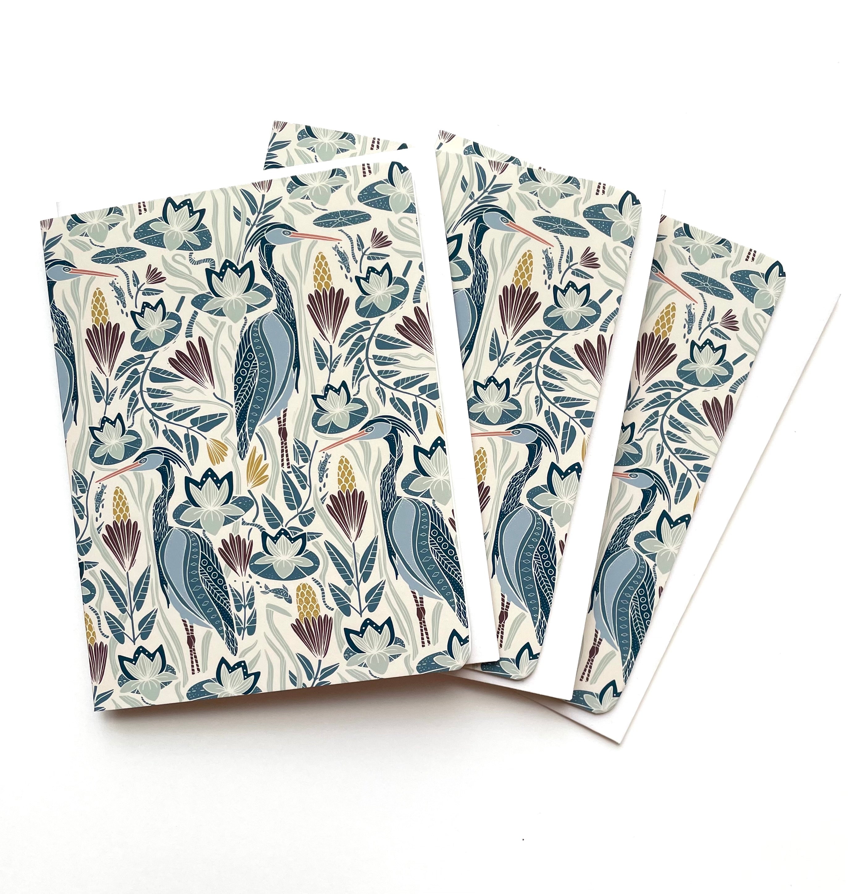 Great Blue Heron, Bold - Notecard, Set of 3